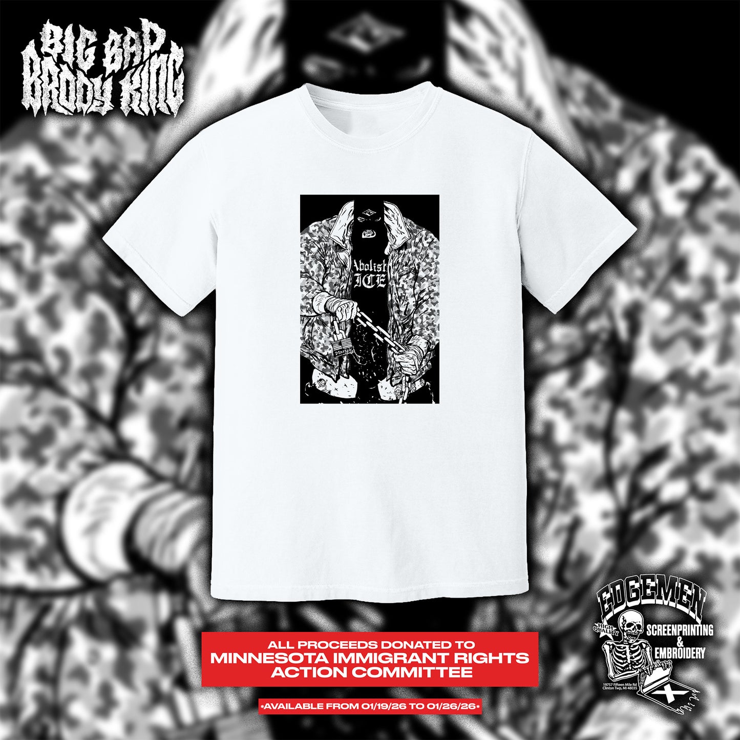 BRODY KING | Abolish Ice Chain Tee (PRE-ORDER)