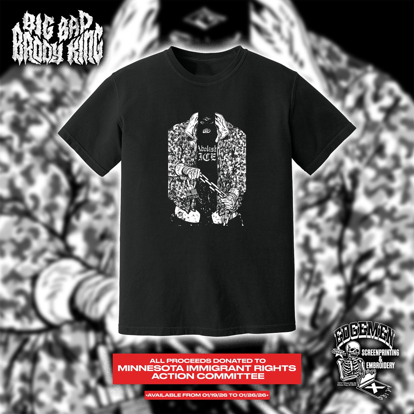 BRODY KING | Abolish Ice Chain Tee (PRE-ORDER)