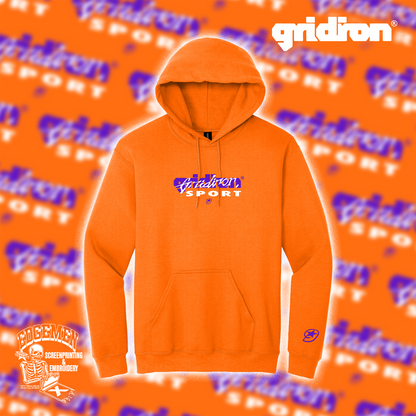 GRIDIRON | Sports Hoodie (Orange and Navy)